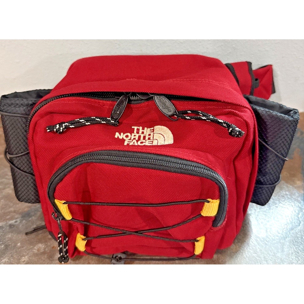 Vtg The North Face Lumbar Waist Pack Fanny Pack Dual Water Bottle Holders
